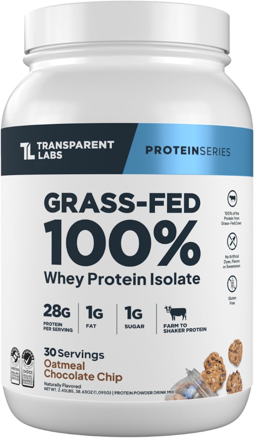 Transparent Labs Grass-Fed Whey Protein - 30 Servings, Milk Chocolate