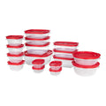 Rubbermaid EasyStore Large Containers, 18-Piece Set, Food Storage Containers with Lids