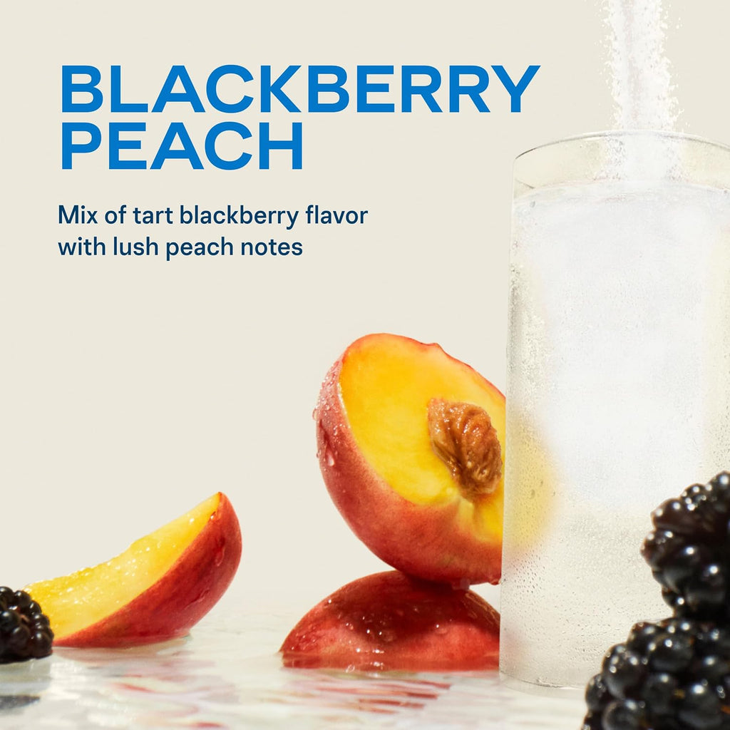 Liquid I.V. Hydration + Energy Electrolytes, BlackBerry Peach, 14 Count