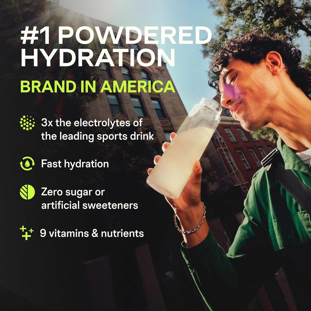 Liquid I.V. Sugar Free + Energy Electrolytes, BlackBerry Lemonade, 14 Count