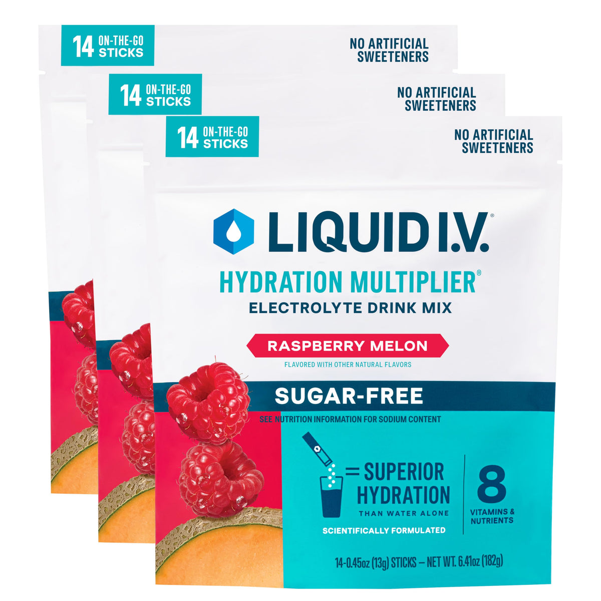 Liquid I.V. Sugar Free Hydration Electrolytes, Lemon Lime, 42 Count